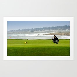 Pebble Beach Golf Course, California Art Print