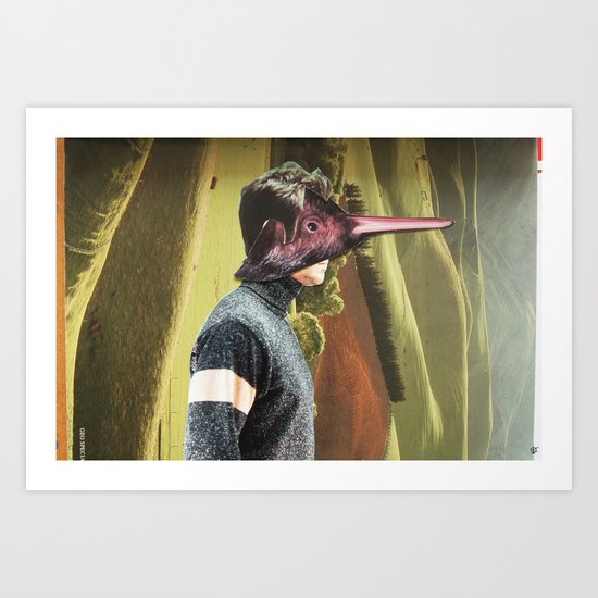 The Kiwi Bird Man Art Print