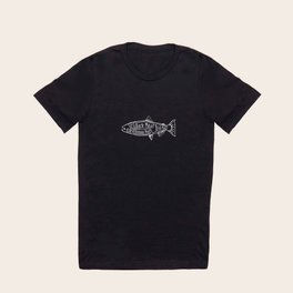 Salmon Butcher Diagram (Seafood Meat Chart) T Shirt