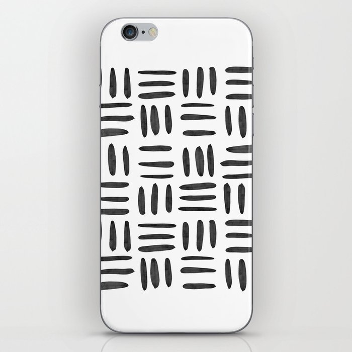 Weaves | Black & White Abstract Art iPhone Skin