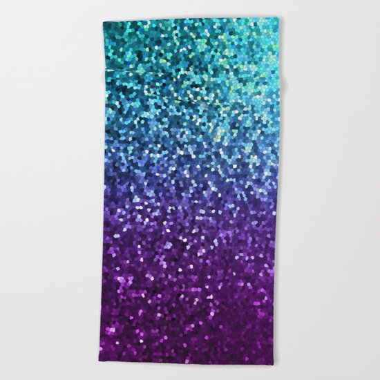 Mosaic Sparkley Texture G198 Beach Towel