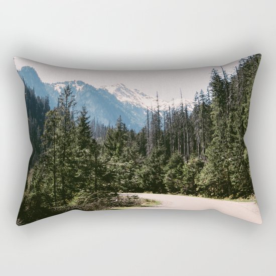 Mountain Landscape with Road Rectangular Pillow