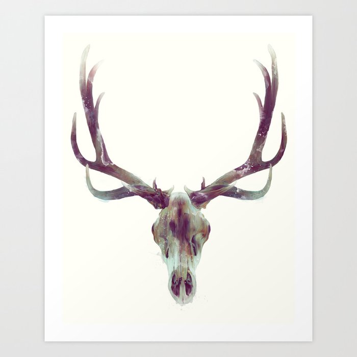 Discover the motif ELK SKULL by Amy Hamilton as a print at TOPPOSTER