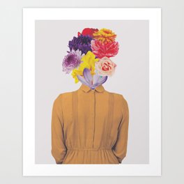 Flower Head Art Prints For Any Decor Style Society6