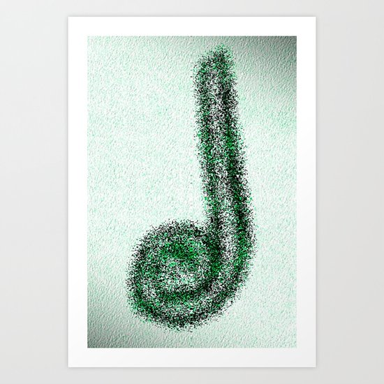 music paper Art Print