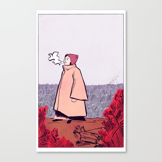 Cliff Top - Colour Canvas Print