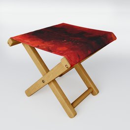 Red and Black Folding Stool