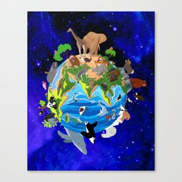 A World of Animals Canvas Print