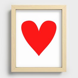 Red Heart Recessed Framed Print