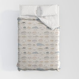 The Moody Animals (Colours) Duvet Cover