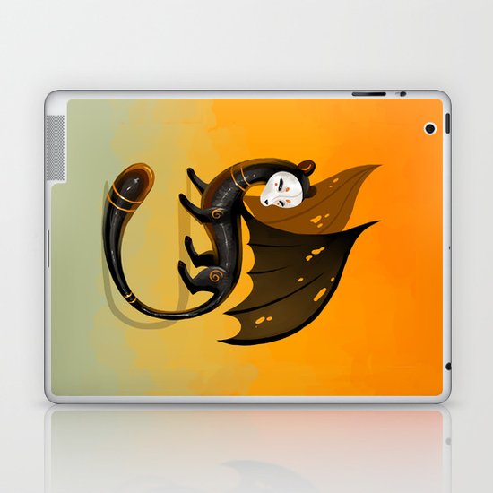 Black Stoat Laptop & iPad Skin