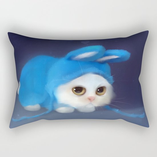 Team Bunny Rectangular Pillow