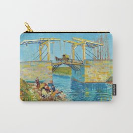 Vincent van Gogh - Langlois Bridge at Arles with Women Washing Carry-All Pouch