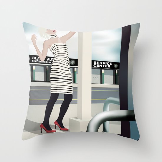 Diesel Street Throw Pillow