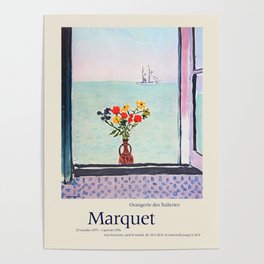 Albert Marquet. Exhibition poster for Musee de l'Orangerie in Paris, 1975-1976. Poster