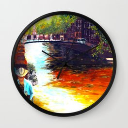 Amsterdam Canal Wall Clock
