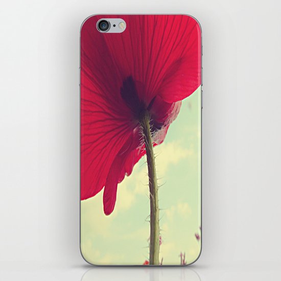 Red Poppy, Blue Sky iPhone & iPod Skin