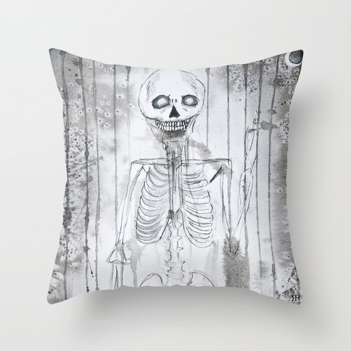 Skeleton Throw Pillow
