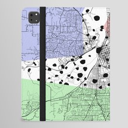 USA, Salem - City Map Collage iPad Folio Case