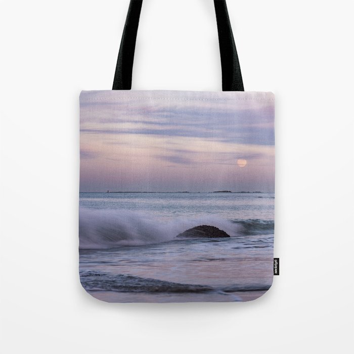 Pastel Ocean Moonrise Tote Bag