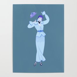 Blue Lady Poster