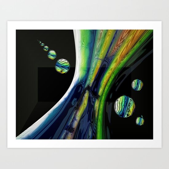 LIQUID COLOR Art Print