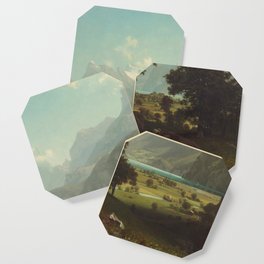 Albert Bierstadt - Lake Lucerne (1858) Coaster