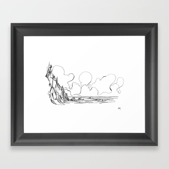 Surf's Up Short Sands Framed Art Print