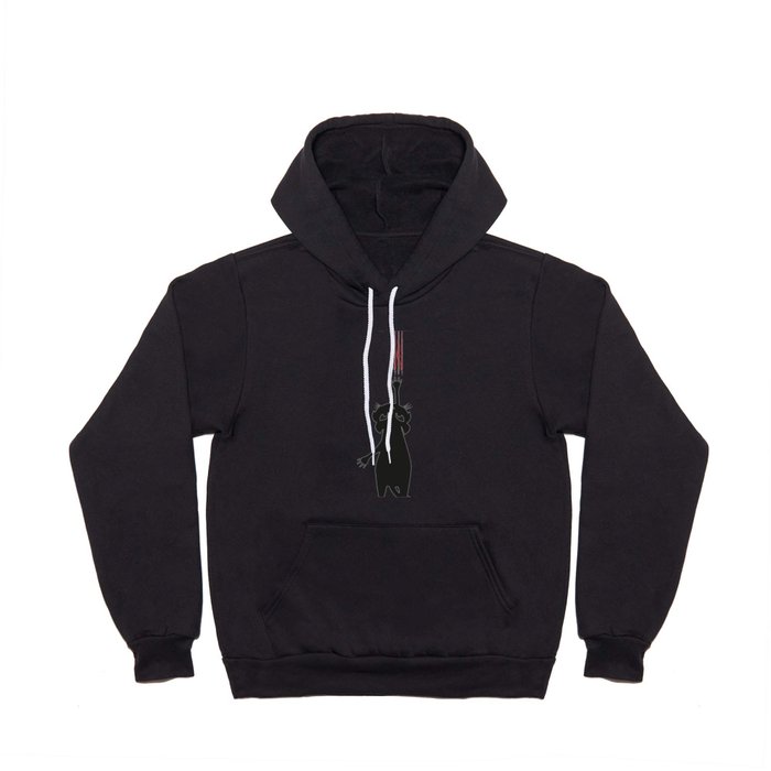 Falling cat with scratches Hoody