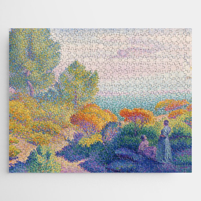 Two Women by the Shore, Mediterranean  Jigsaw Puzzle