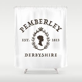 Pemberley 1813 - Pride And Prejudice - Jane Austen Shower Curtain