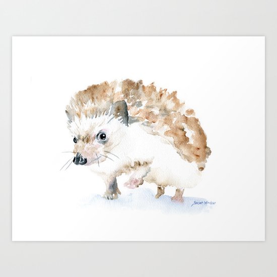 Hedgehog Art Print