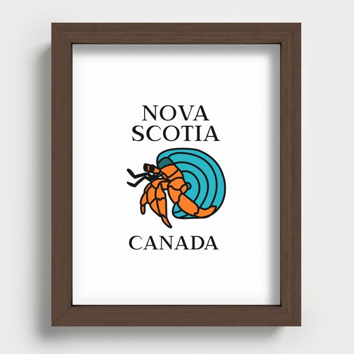 Nova Scotia, Hermit Crab Recessed Framed Print