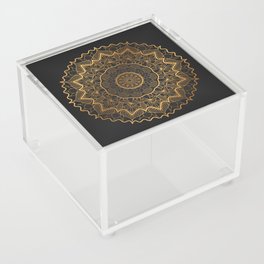 Luxury gold mandala Acrylic Box