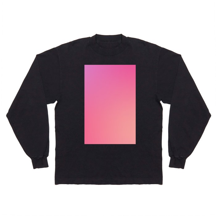 33 Pink Gradient Background Colour Palette 220721 Aura Ombre Valourine Digital Minimalist Art Long Sleeve T Shirt