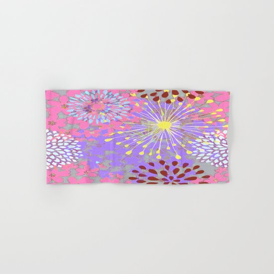 Floral Explosion Abstract Hand & Bath Towel