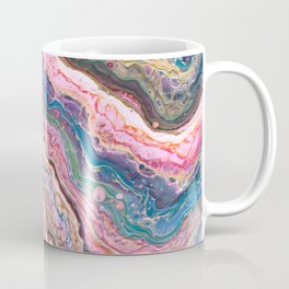 Pink And Gold Galaxy Pour Coffee Mug