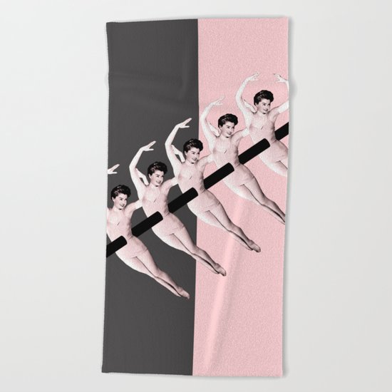 pink kebab Beach Towel