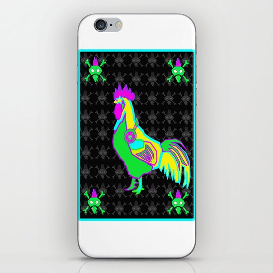 dubstep rooster iPhone & iPod Skin