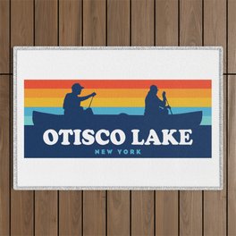 Otisco Lake New York Canoe Outdoor Rug