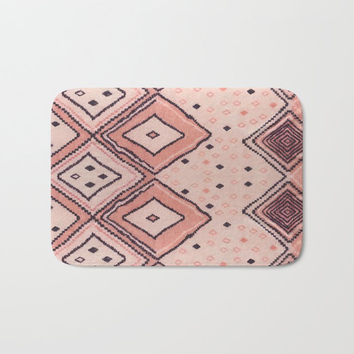 Bohemian Bazaar: A Tapestry of Oriental Heritage and Moroccan Tradition Bath Mat