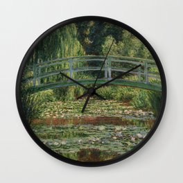 Claude Monet - Japanese Footbridge Wall Clock