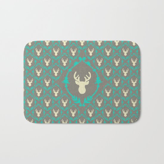 Oh Deer (white) Bath Mat