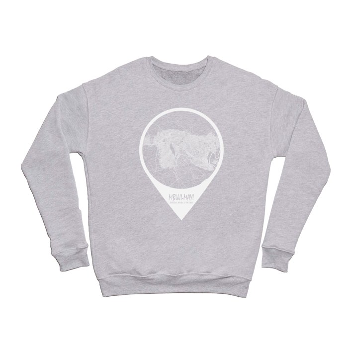 Mbuji-Mayi City Map of Kasai-Oriental, Democratic Republic of the Congo - Circle Crewneck Sweatshirt