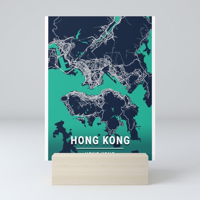 City Map Hong Kong Mini Art Print