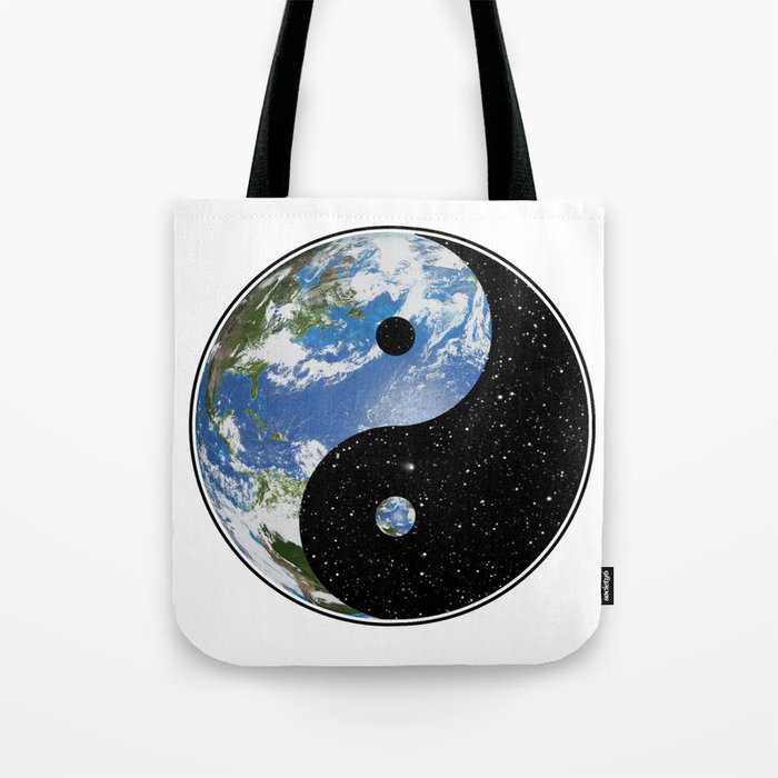 Earth / Space Yin Yang Tote Bag