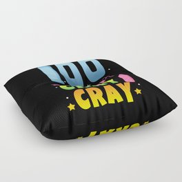 Day Of School 100th Day Color Colorful Art Floor Pillow