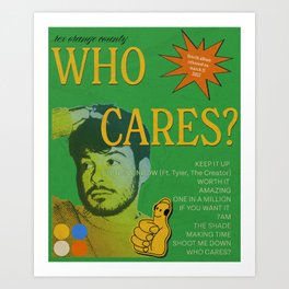 Rex Orange County Who Cares Album Poster Art Print