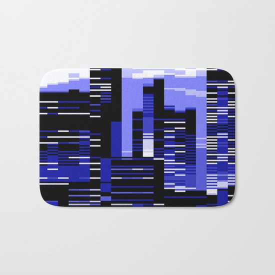 pxl cityscape Bath Mat
