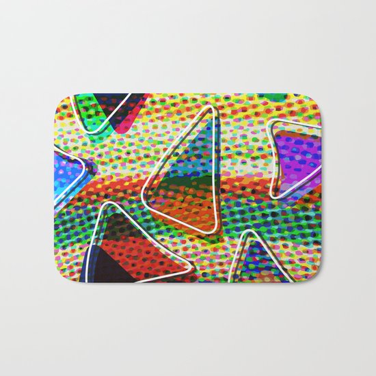 grid points Bath Mat